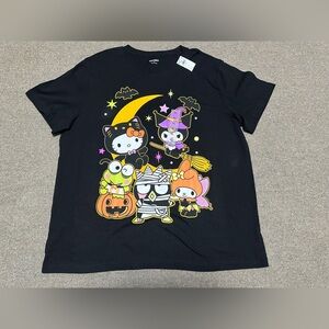 Hello Kitty & Friends T-Shirt Women’s XL Old Navy Halloween Black